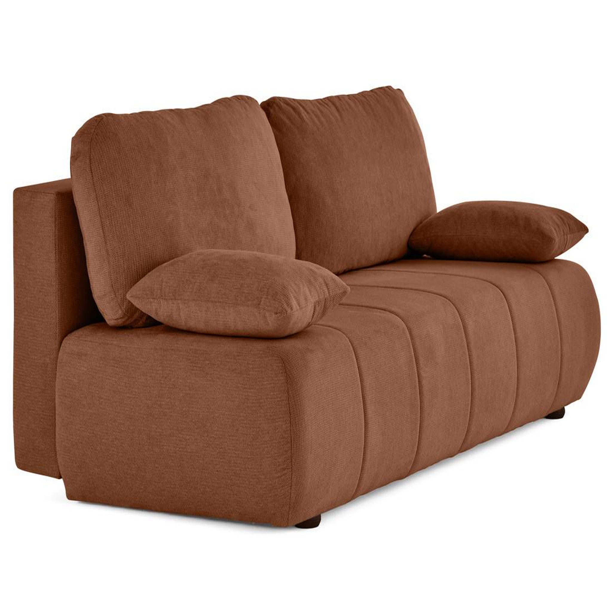 Voir la diapositive 5 : BEST MOBILIER Harper - canapé 3 places convertible avec coffre en tissu texturé