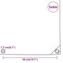 Voir la diapositive 6 : VIDAXL Bache de protection 650 g/m^2 5x6 m