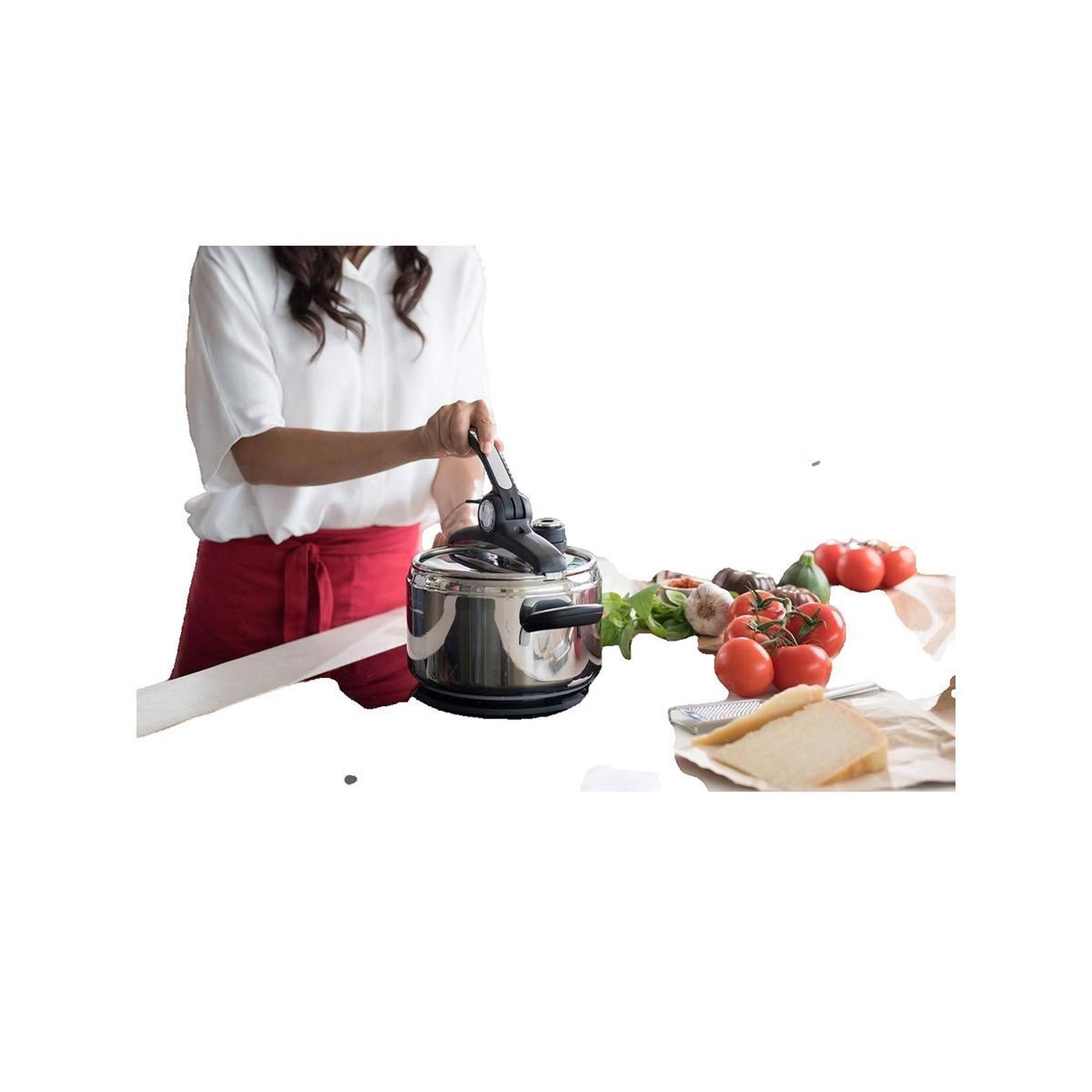 Voir la diapositive 2 : Lagostina Autocuiseur Lagostina Preziosa acier inoxydable 7 L