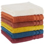 ACTUEL Maxi drap de bain en coton 550g. Coloris disponibles : Marron, Bordeaux, Jaune, Bleu, Beige
