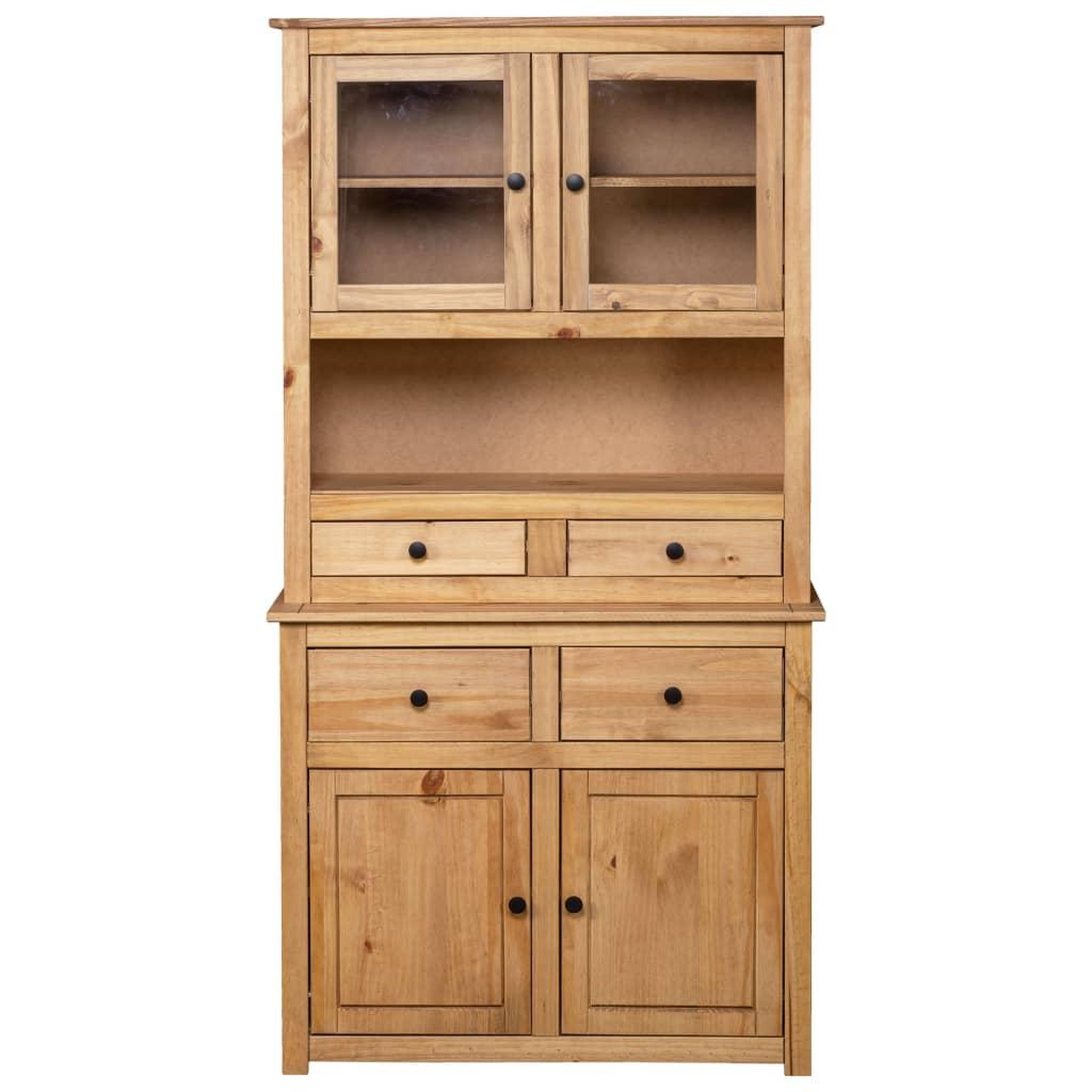 Voir la diapositive 3 : VIDAXL Buffet haut 93x40,5x180 cm Pin Gamme Panama
