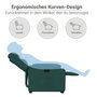 Voir la diapositive 6 : VIDAXL Fauteuil inclinable vert fonce tissu