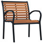 Voir la diapositive 2 : VIDAXL Chaises de jardin lot de 2 Acier et WPC Noir et marron