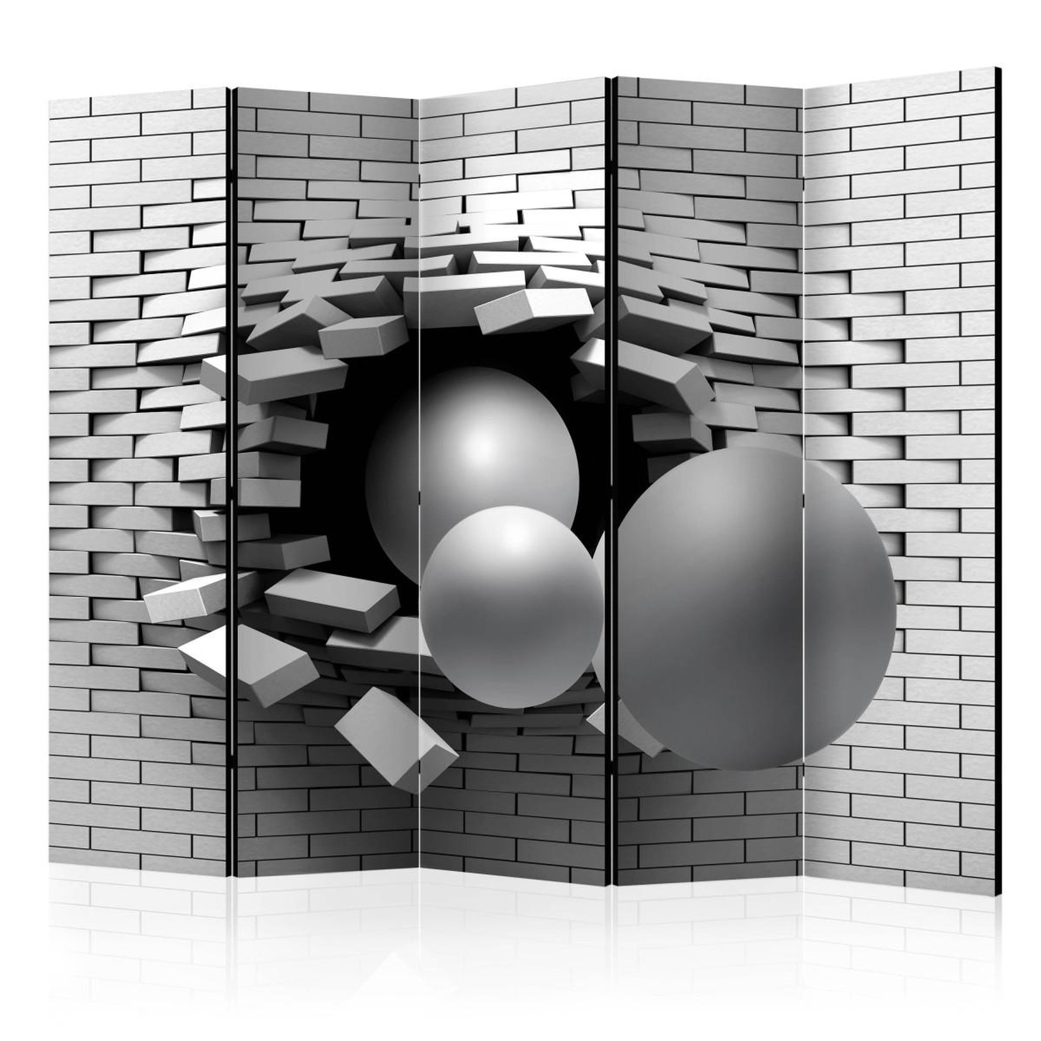 Paris Prix Paravent 5 volets  brick in the wall  172x225cm
