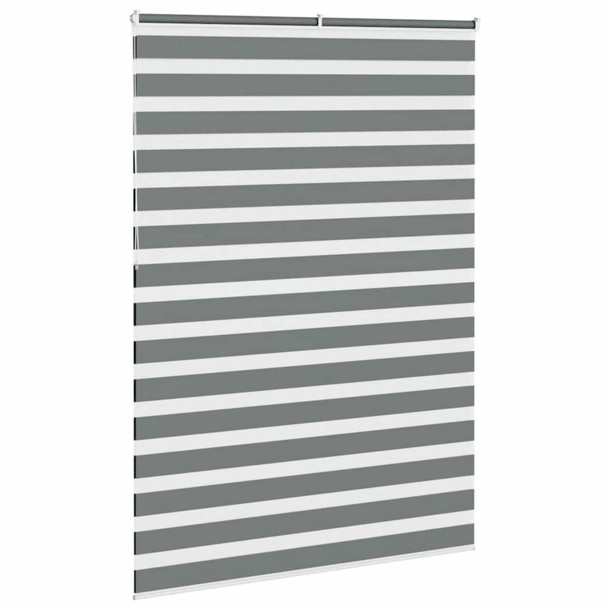 VIDAXL Store zebre gris fonce largeur du tissu 160,9 cm polyester