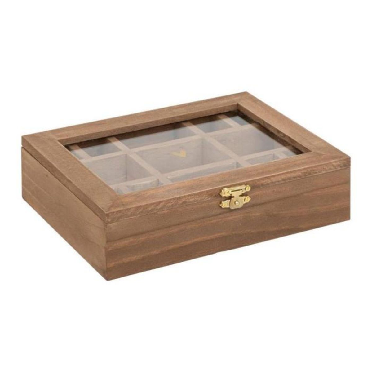 ATMOSPHERA Boîte à Bijoux en Bois  Floral  20cm Marron