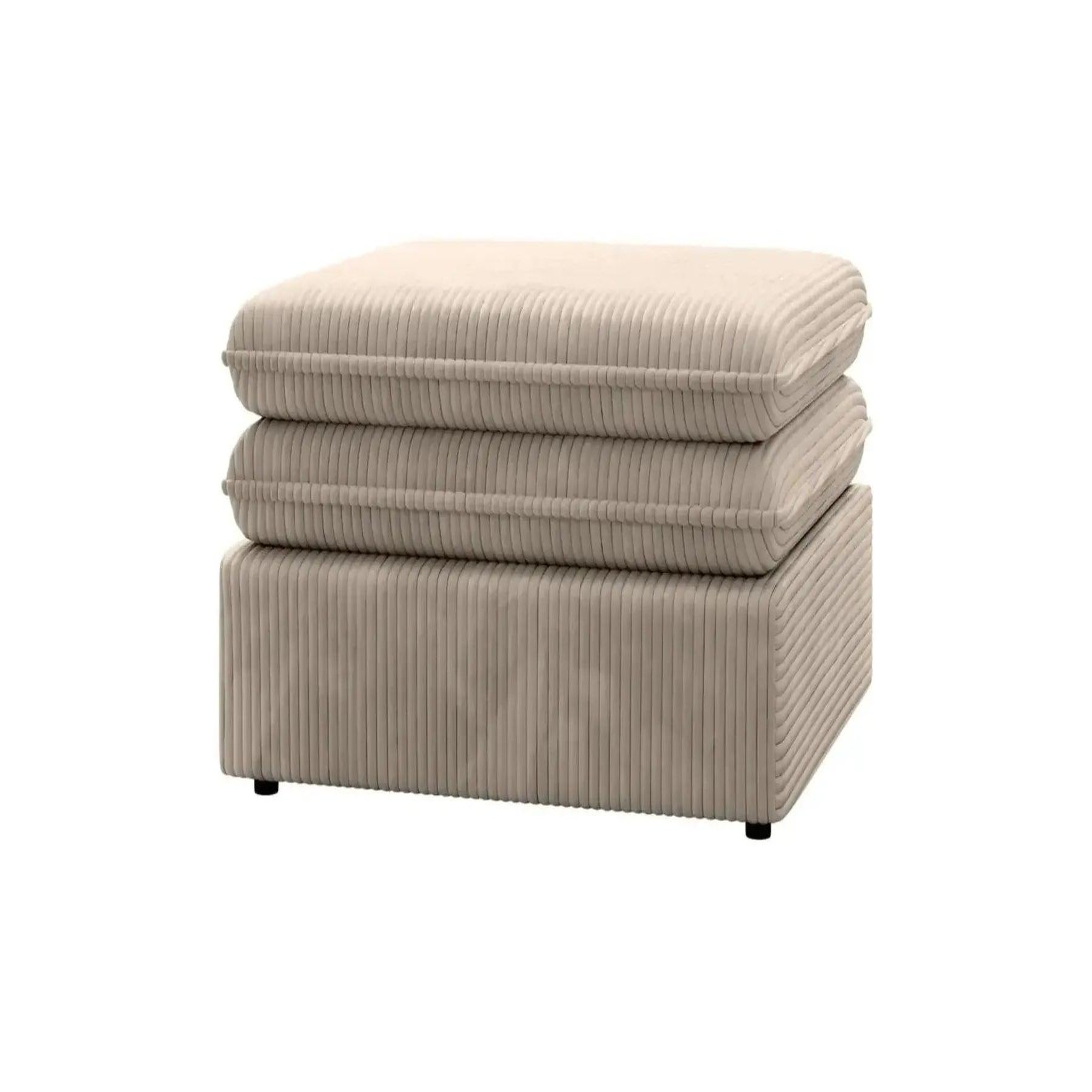 Voir la diapositive 4 : CASANOVA PARIS Oscar - pouf velours cotelé