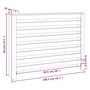 Voir la diapositive 6 : VIDAXL Cache-radiateur 108,5x19x84 cm Bois massif de pin