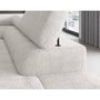 Voir la diapositive 4 : BEST MOBILIER Elisa - canapé d'angle droit 5 places convertible avec coffre et têtières réglables en tissu bouclette