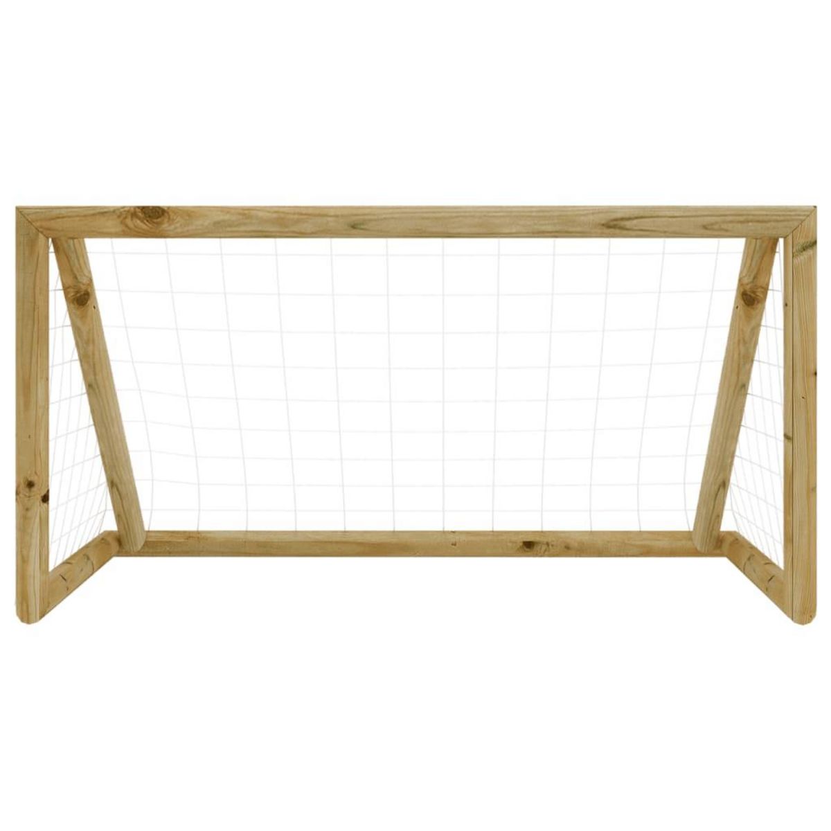 VIDAXL But de football avec filet 120x60x80 cm Bois de pin impregne