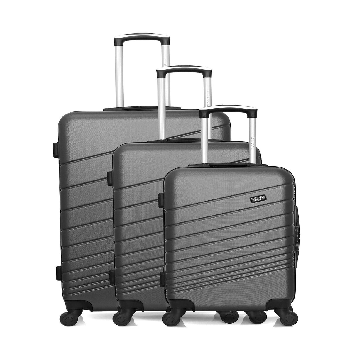 WAVE PARIS WAVE PARIS - Set de 3 Valises TIGRE 75 cm 4 Roues