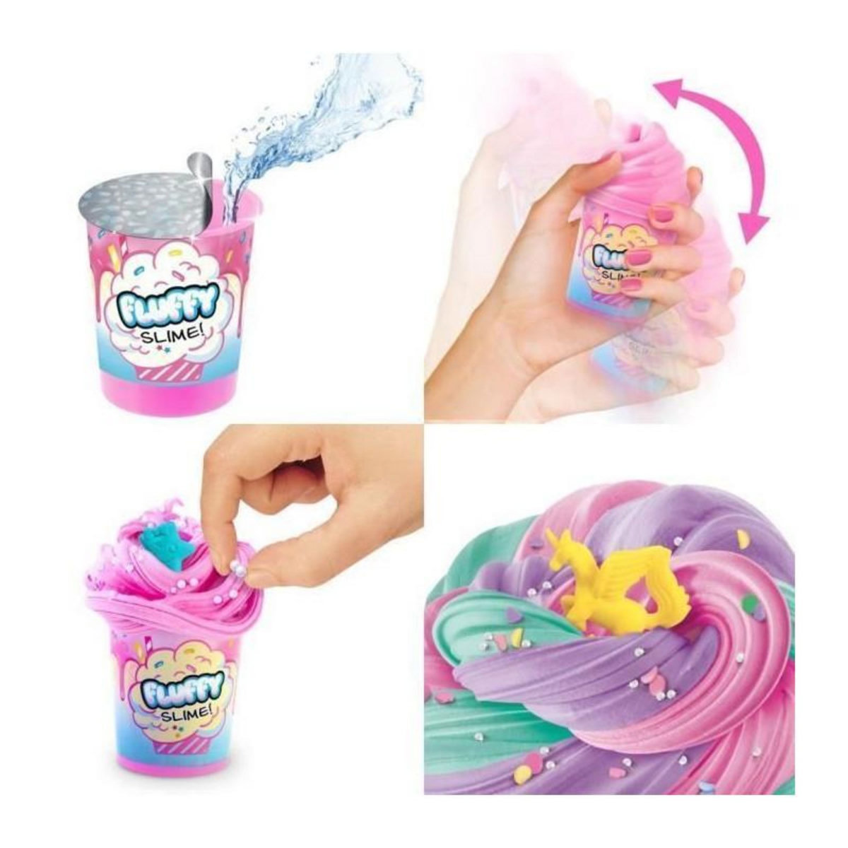 Canal Toys SO DIY So Slime Fluffy Slime Shaker couleur aleatoire - Decouvre une nouvelle texture de slime !