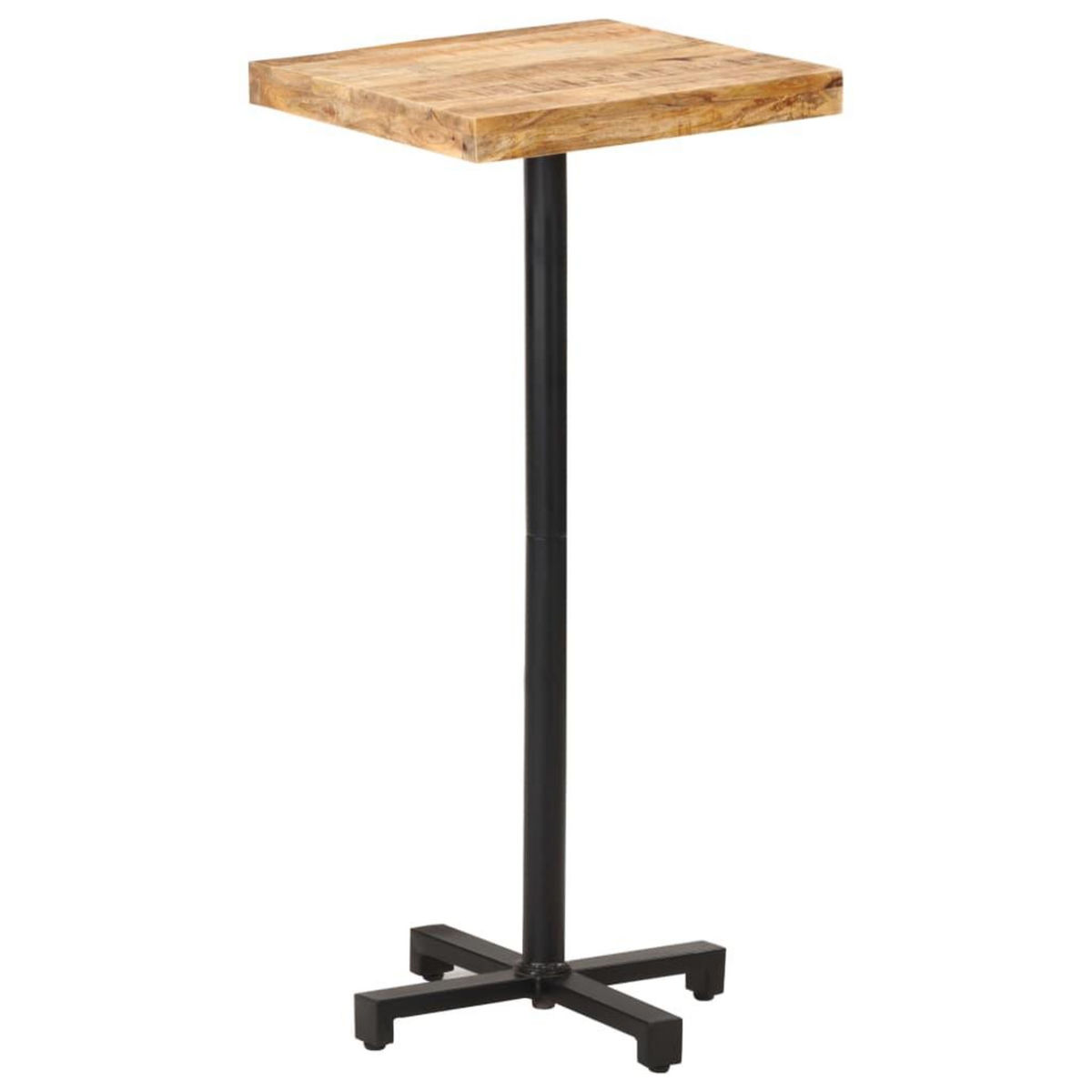 VIDAXL Table de bar Carree 50x50x110 cm Bois de manguier brut