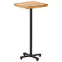 Voir la diapositive 1 : VIDAXL Table de bar Carree 50x50x110 cm Bois de manguier brut
