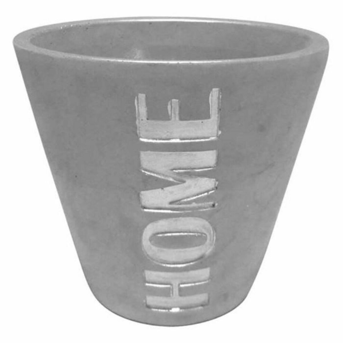 Paris Prix Cache Pot Effet Béton  Home  14cm Argent