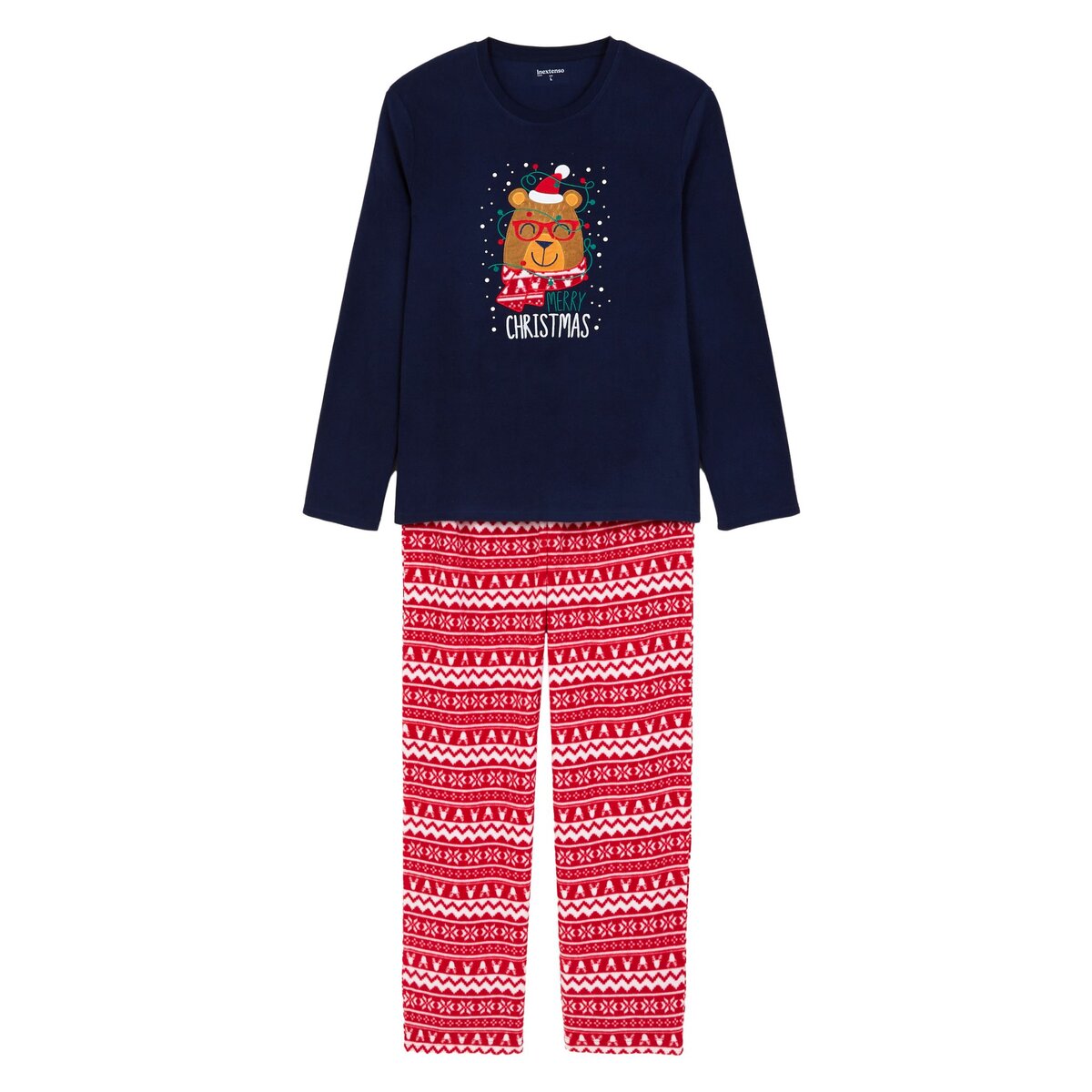 INEXTENSO Pyjama de Noël marine homme