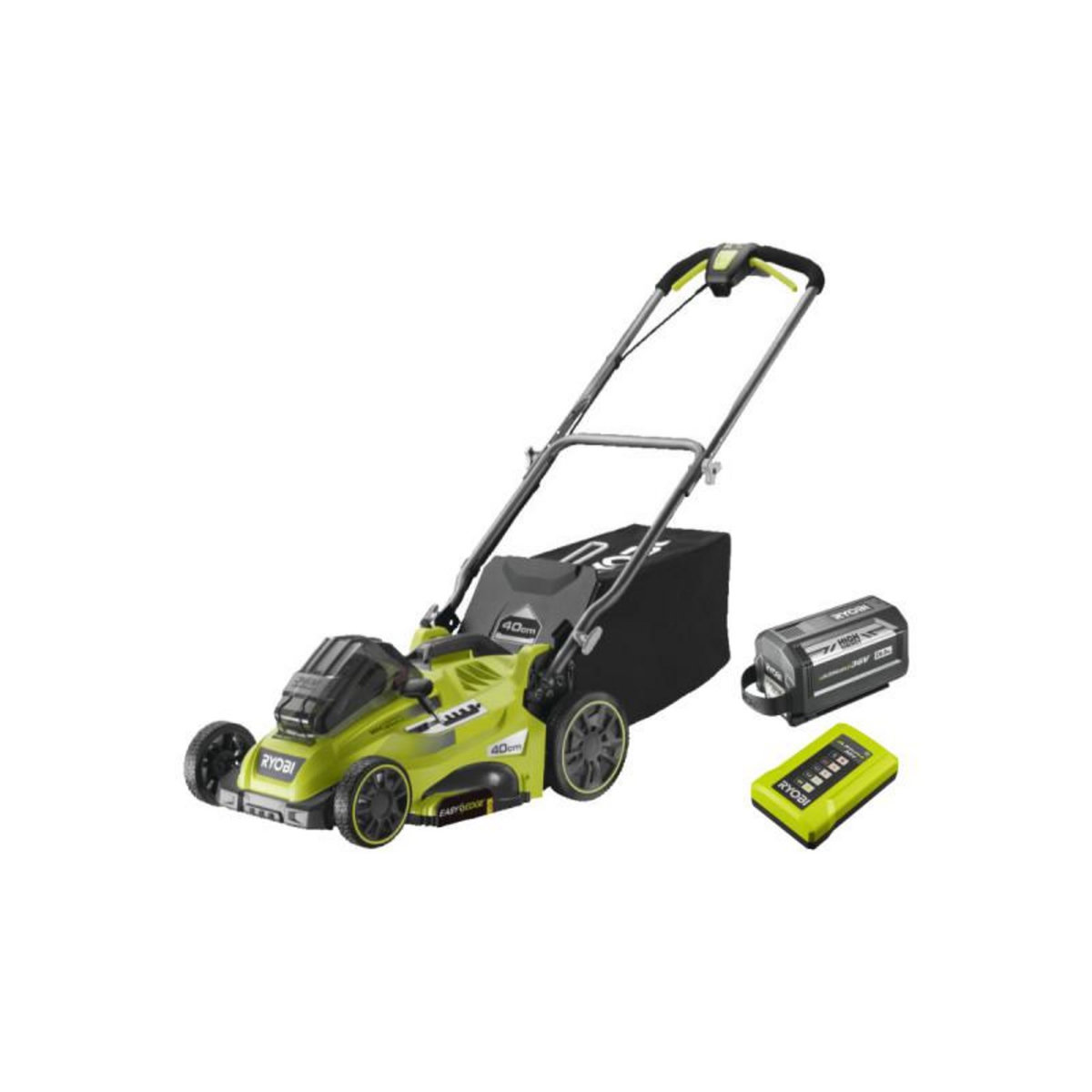 Ryobi Tondeuse RYOBI 36V MaxPower - coupe 40cm - 1 batterie 6,0Ah - 1 chargeur - RLM36X41H60PG