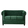 Voir la diapositive 1 : LISA DESIGN William - canapé chesterfield - 3 places - en velours