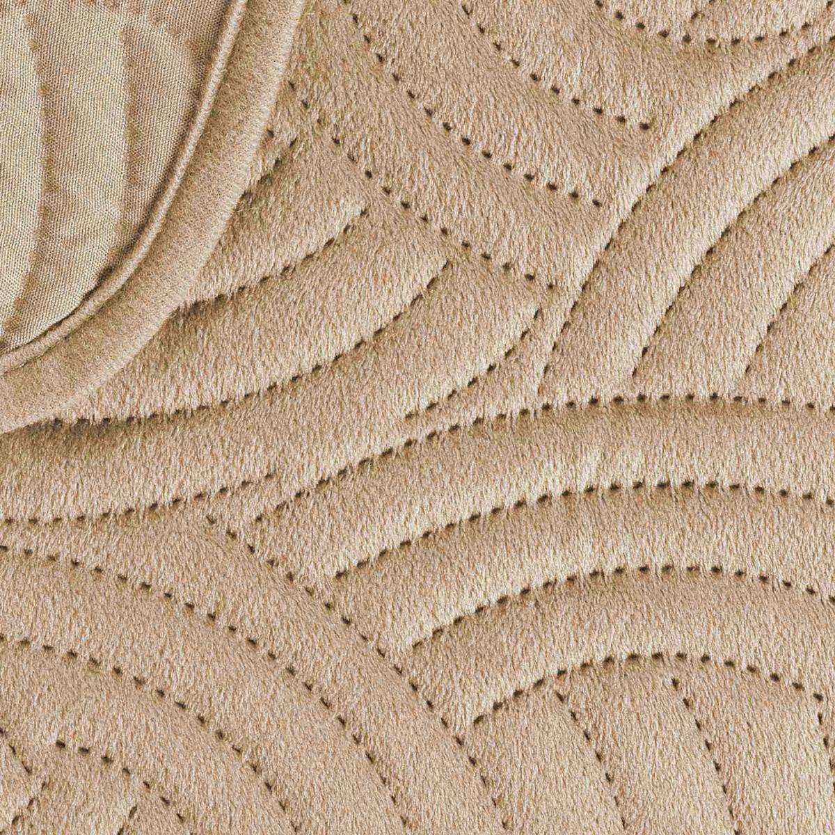 Paris Prix Couvre-Lit & 2 Housses de Coussin  Solange  240x260cm Beige Lin