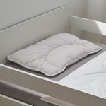 DODO Oreiller Bébé Enveloppe Coton Bio - Bien-être. Coloris disponibles : Blanc