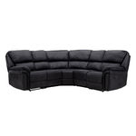 Paris Prix Canapé d'Angle de Relaxation  Saranda  338cm Noir