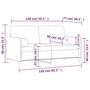 Voir la diapositive 6 : VIDAXL Canape 2 places avec oreillers decoratifs noir 140 cm velours