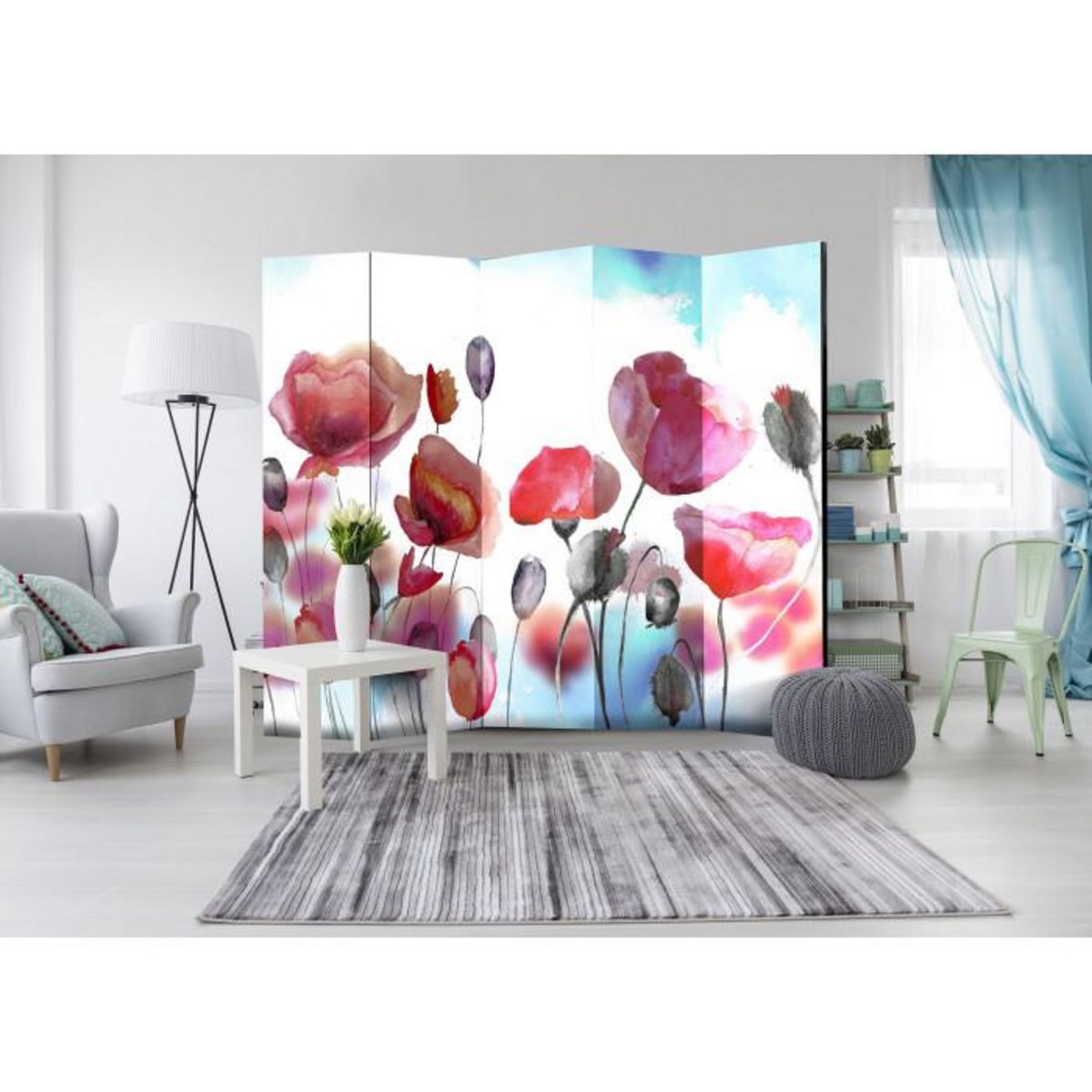 Paris Prix Paravent 5 Volets  Swaying with the Wind  172x225cm