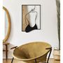 Voir la diapositive 5 : Paris Prix Décoration Murale Encadrée  Beauty  90cm Noir & Naturel