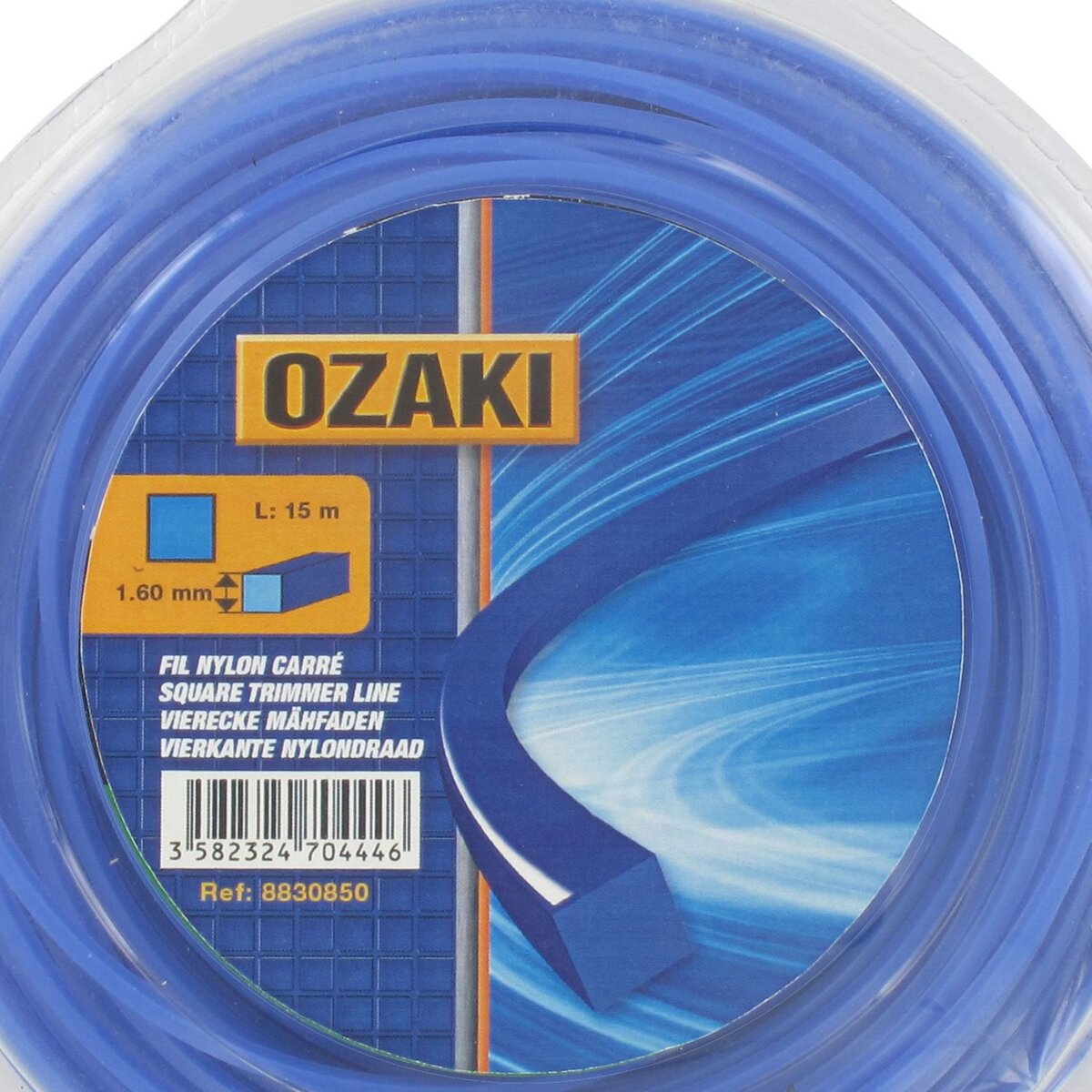 OZAKI Fil nylon carré d. 2,4 mm 