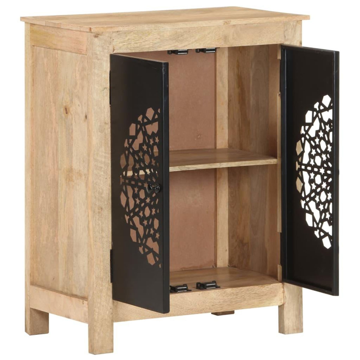 VIDAXL Buffet 60x35x75 cm Bois de manguier massif