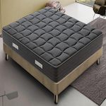 ILOVESLEEP Matelas Mousse BLACKMOON - Accueil Mémoire De Forme - Epaisseur 20 Cm. Coloris disponibles : Noir