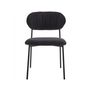 Voir la diapositive 3 : LISA DESIGN Rosita - lot de 4 chaises - en tissu - gris anthracite