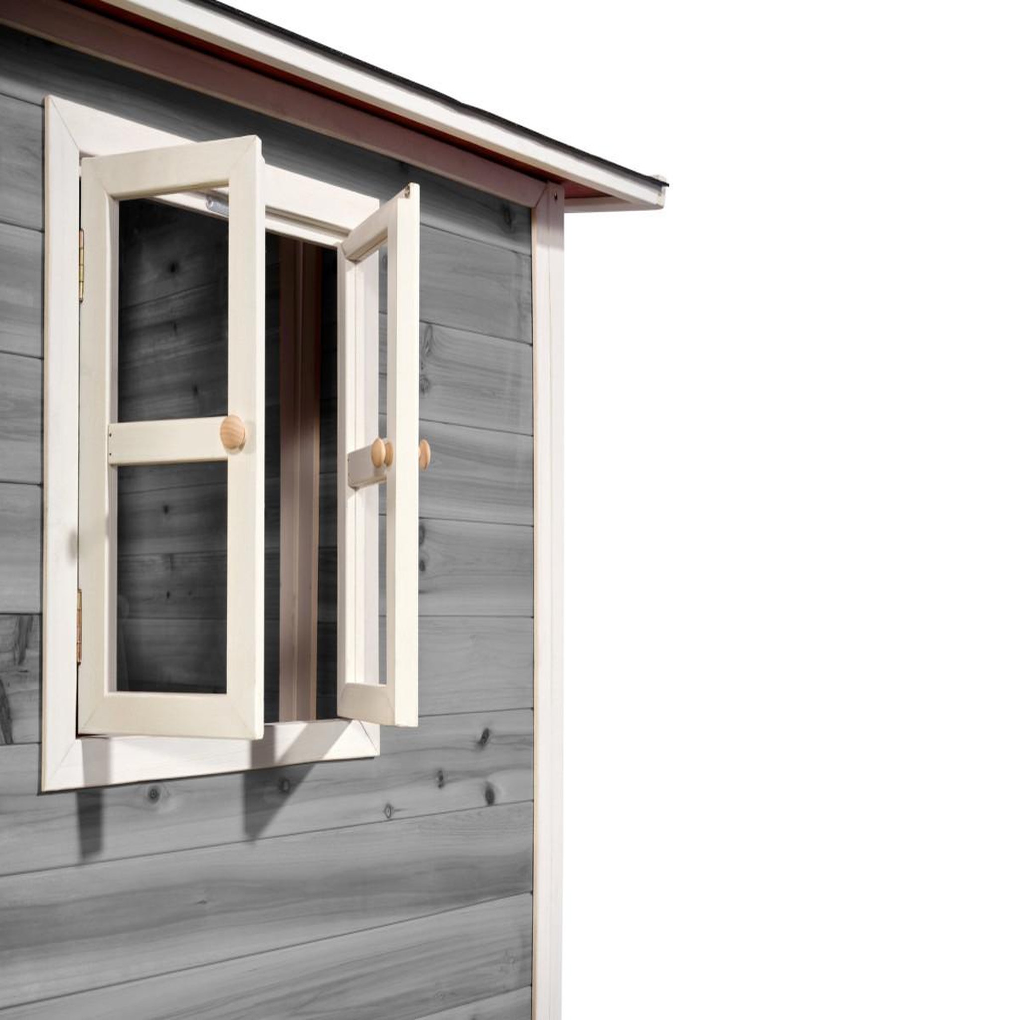 Voir la diapositive 2 : EXIT TOYS Maisonnette en bois pour enfants loft 100 gris - exit toys
