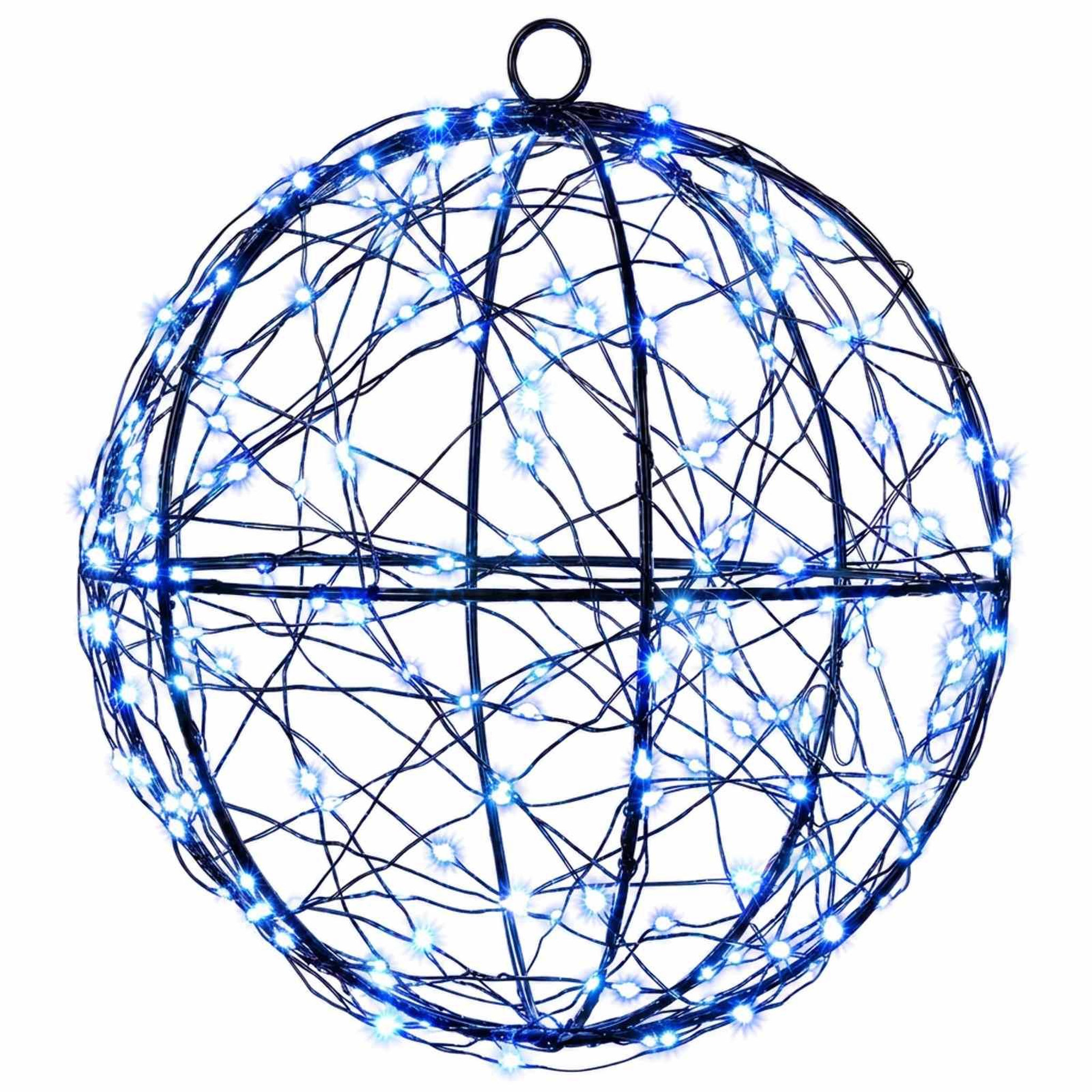 VIDAXL Lumiere de finial de Noël 200 LED Bleu Ø 20 x 22 cm