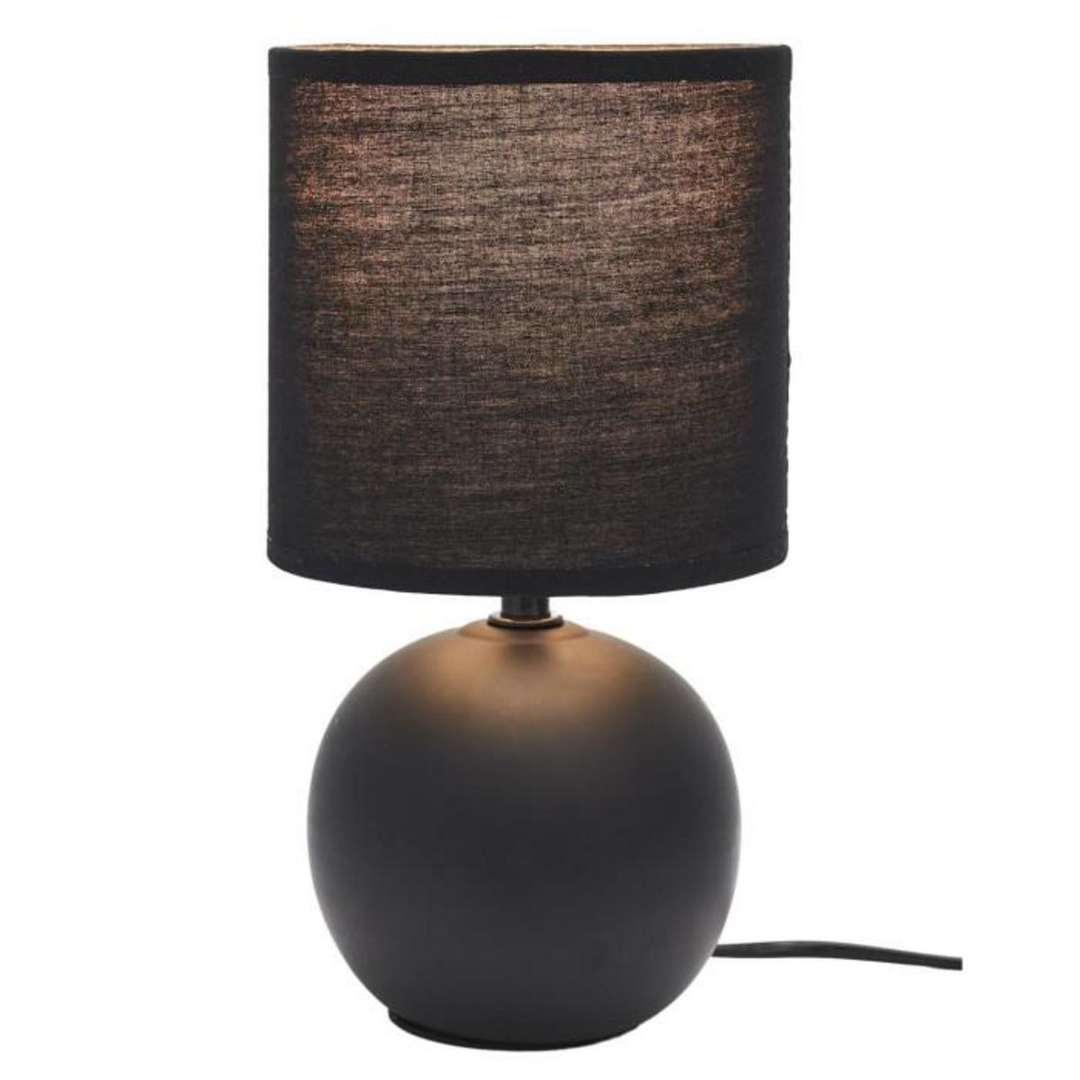 Paris Prix Lampe à Poser en Céramique  Loraine  25cm Noir