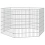 Voir la diapositive 2 : VIDAXL Enclos pour animaux en liberte 6 panneaux 54x60cm fer galvanise