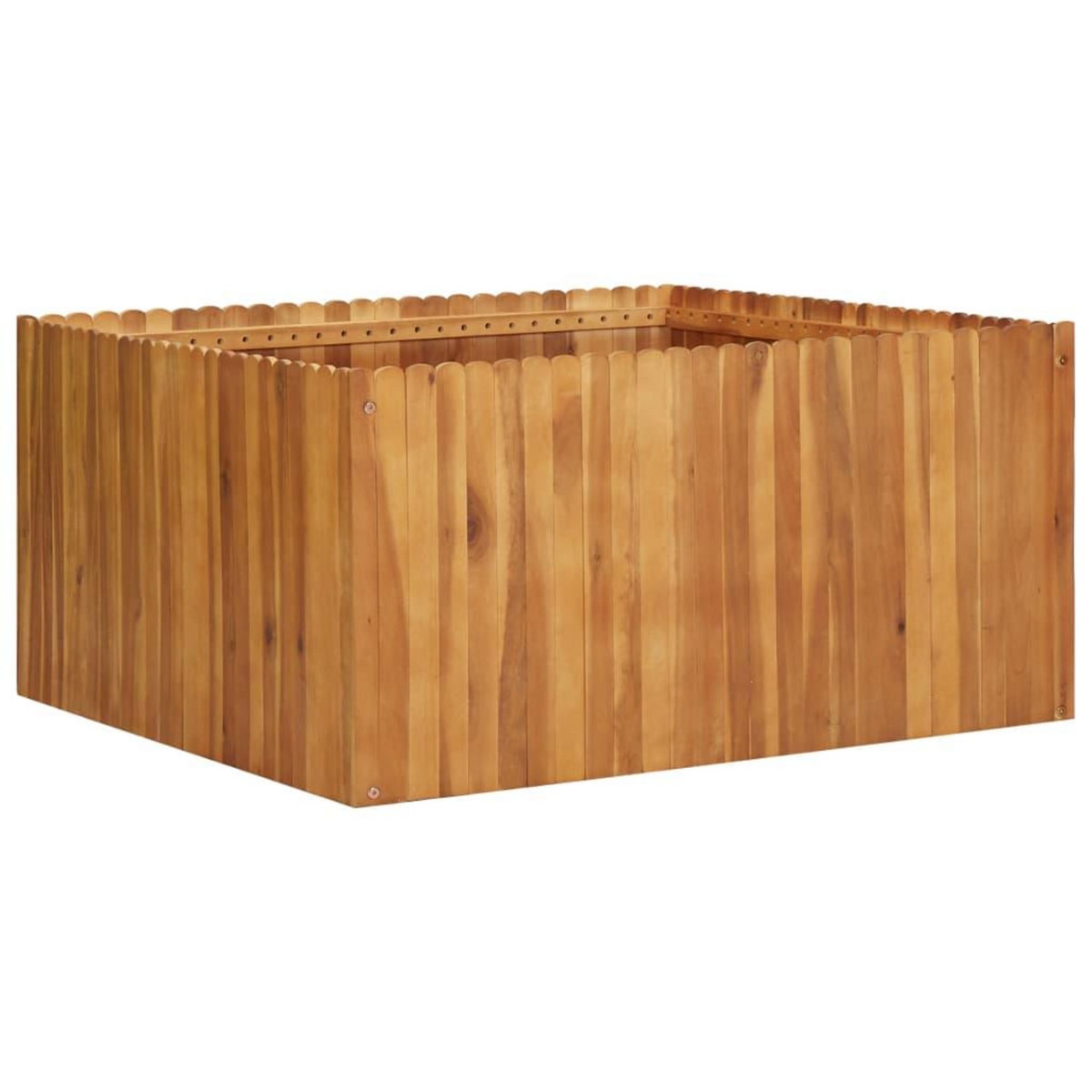 VIDAXL Lit sureleve de jardin 100x100x50 cm Bois massif d'acacia