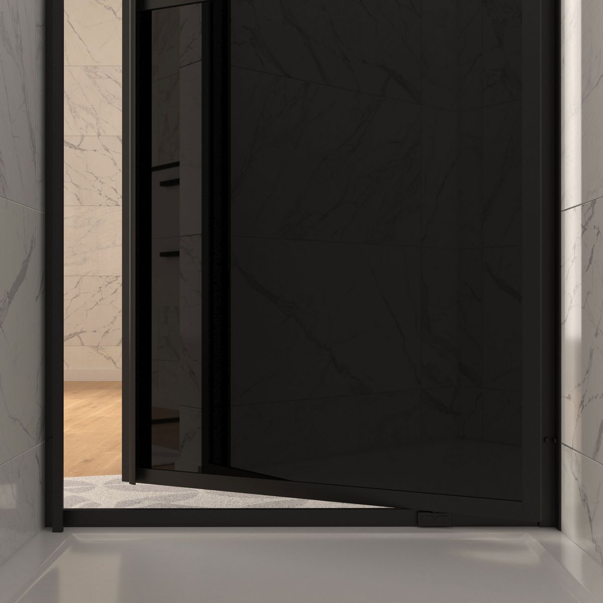 Aurlane Porte de douche FABRIK 90 PIVOTANTE 90 X 200 X 6 cm