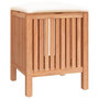 Voir la diapositive 2 : VIDAXL Tabouret de salle de bain 40,5x40x52 cm Bois massif de noyer