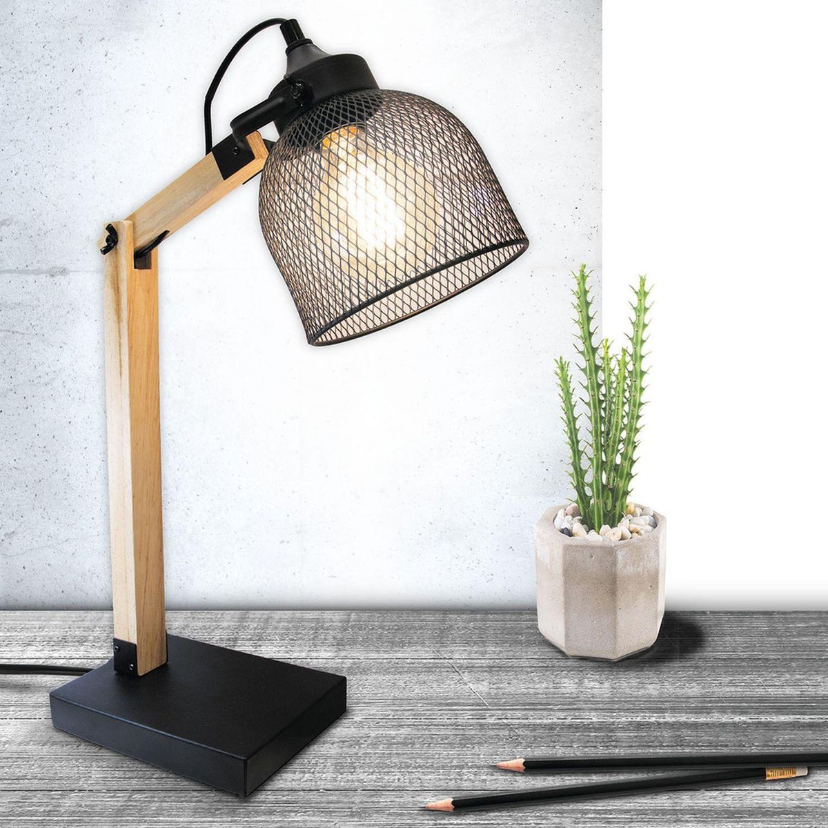 The Home Deco Factory Lampe de bureau industrielle Indus