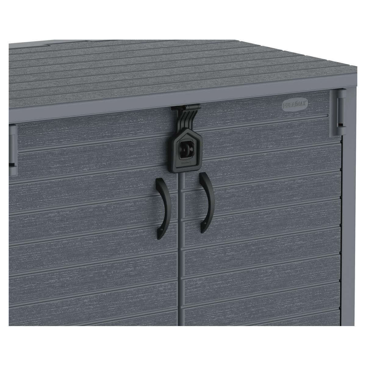 DURAMAX Armoire de rangement jardin Résine - Gris - 850L - STOREAWAY