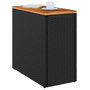 Voir la diapositive 4 : VIDAXL Table d'appoint de jardin dessus en bois noir 58x27,5x55 cm