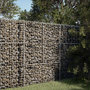 Voir la diapositive 1 : VIDAXL Panier gabion avec couvercle 100x50x150 cm fer galvanise