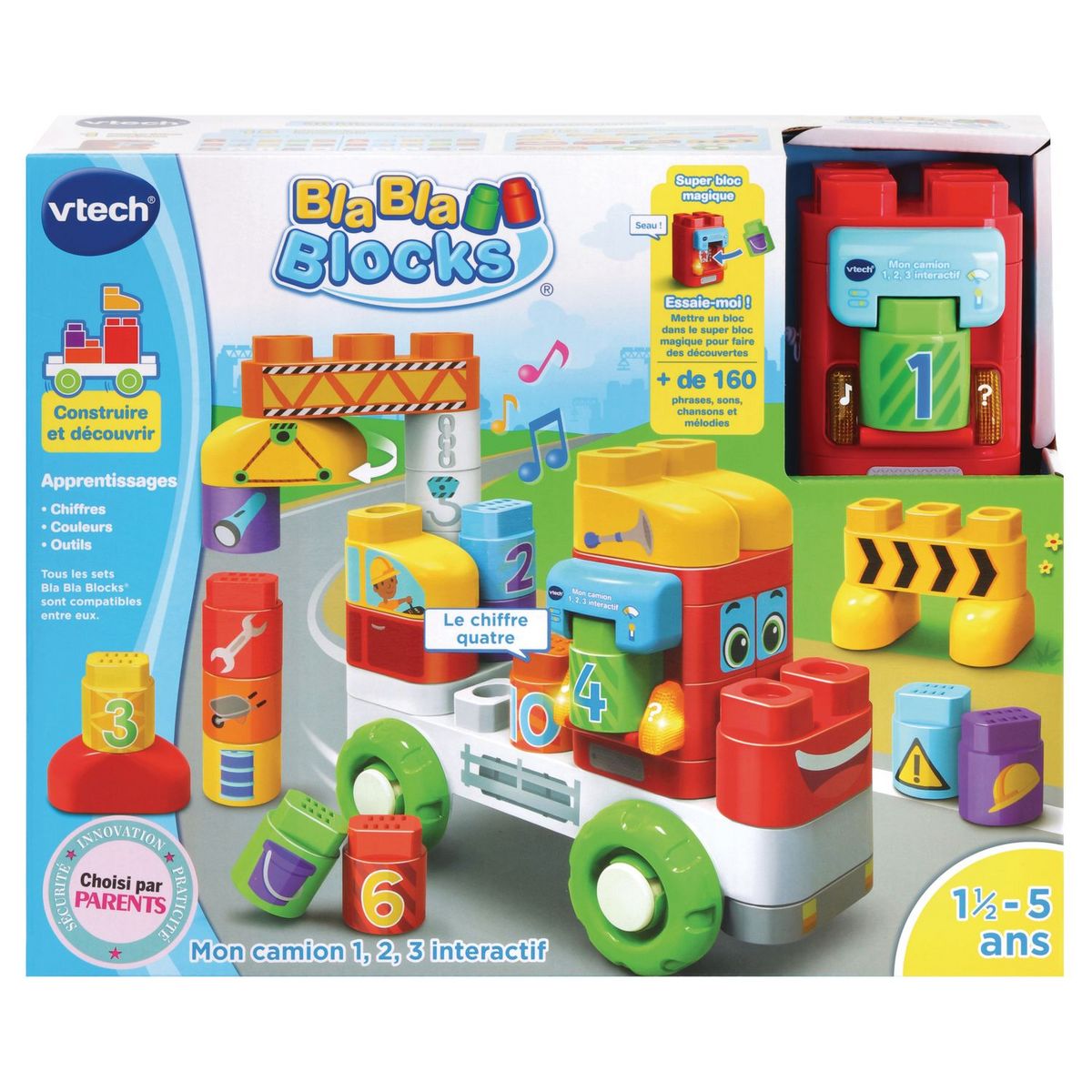 VTECH Bla-bla-blocks camion 1,2,3 intéractif Vtech 
