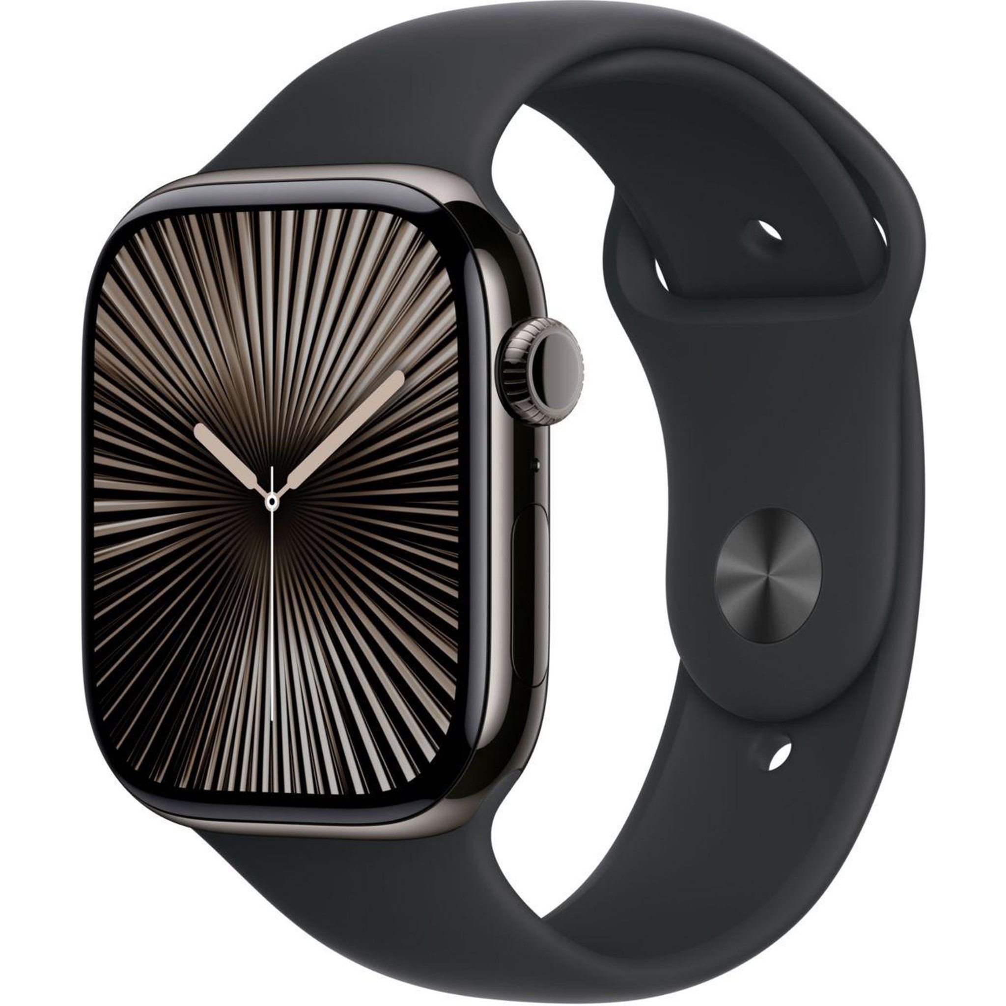APPLE Montre connectée serie 10 46mm titane ardoise m/l cell