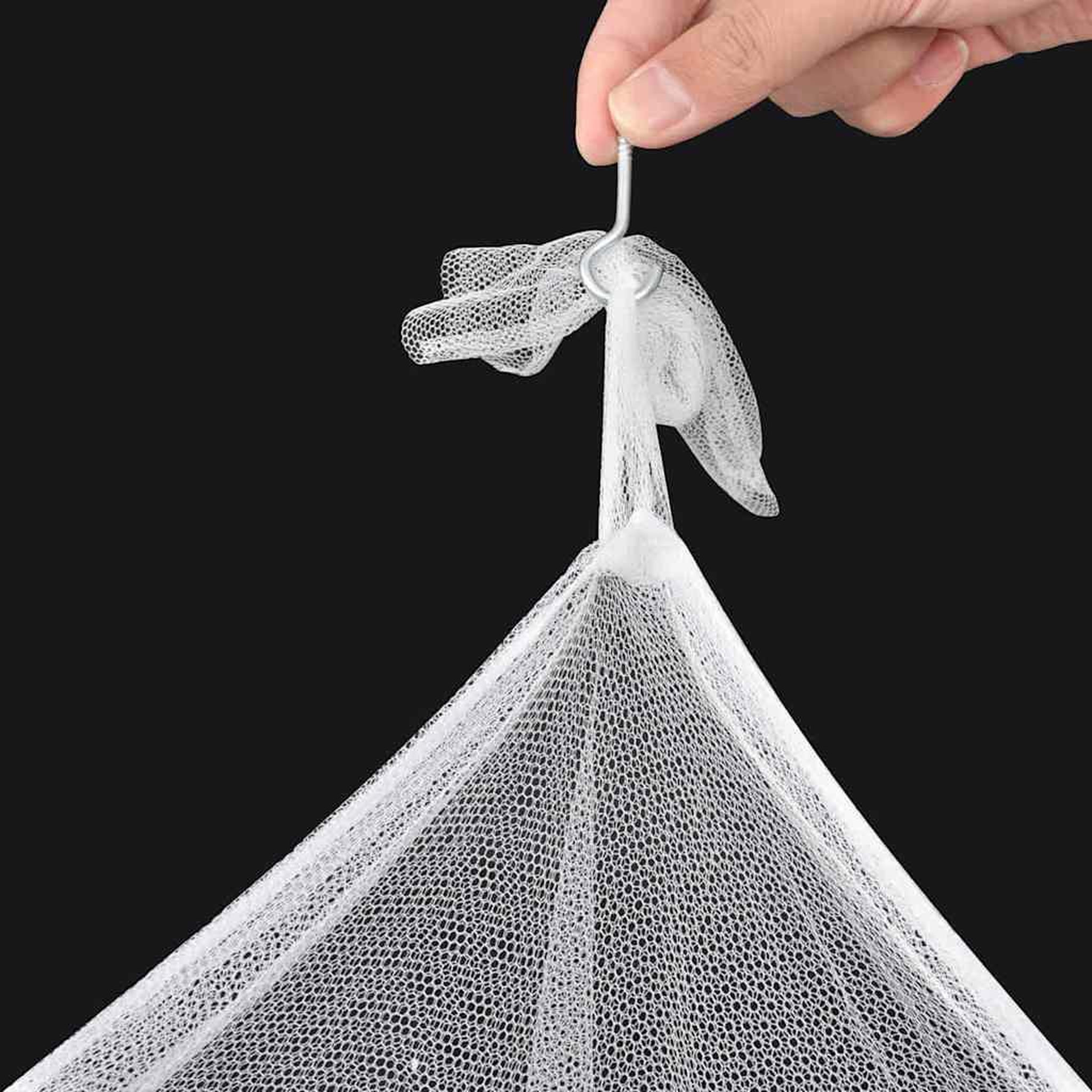 Voir la diapositive 4 : VIDAXL Moustiquaire de lit carre 3 ouvertures 2 pcs