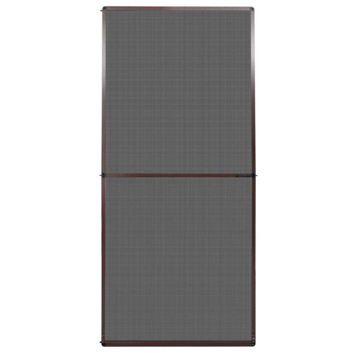 VIDAXL Moustiquaire a charniere pour portes Marron 100x215 cm