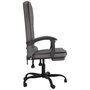 Voir la diapositive 4 : VIDAXL Fauteuil de massage inclinable de bureau Gris Similicuir