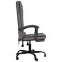 Voir la diapositive 4 : VIDAXL Fauteuil de massage inclinable de bureau Gris Similicuir