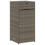 Voir la diapositive 2 : VIDAXL Armoire de rangement de jardin gris 55x55x111 cm resine tressee